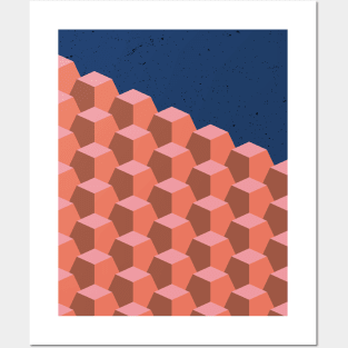 qube pattern Posters and Art